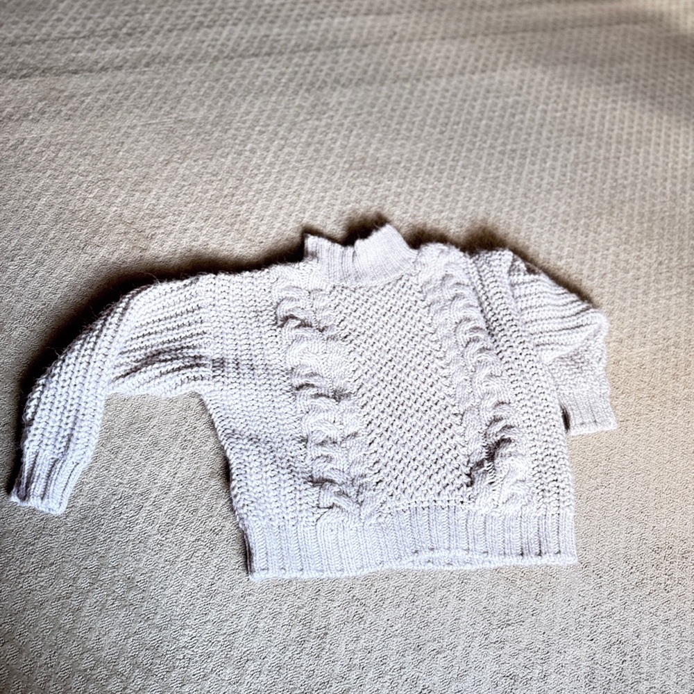Universal Thread Cable Knit Turtleneck Sweater - Cream - Picture 4 of 5